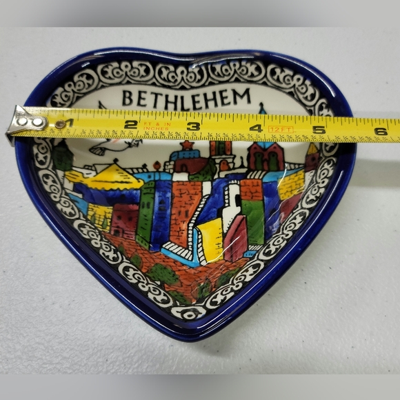 Armenian Ceramic Bowl Nazareth Décor Mosaic Colourful - Picture 4 of 4